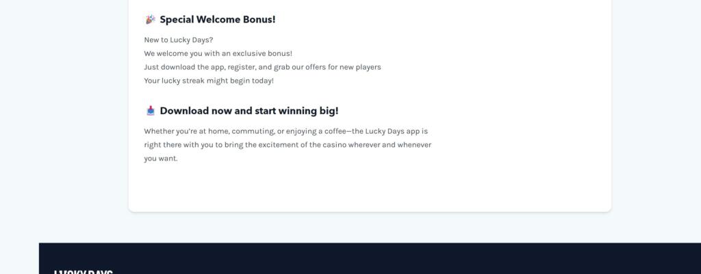 Lucky Days Casino welcome bonus and wagering terms, explained for New Zealand players (September 2026)